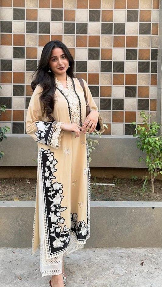 BEIGE LONG KURTA