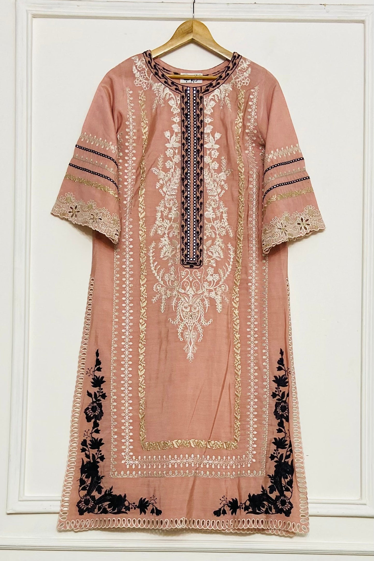 tea pink  long kurta