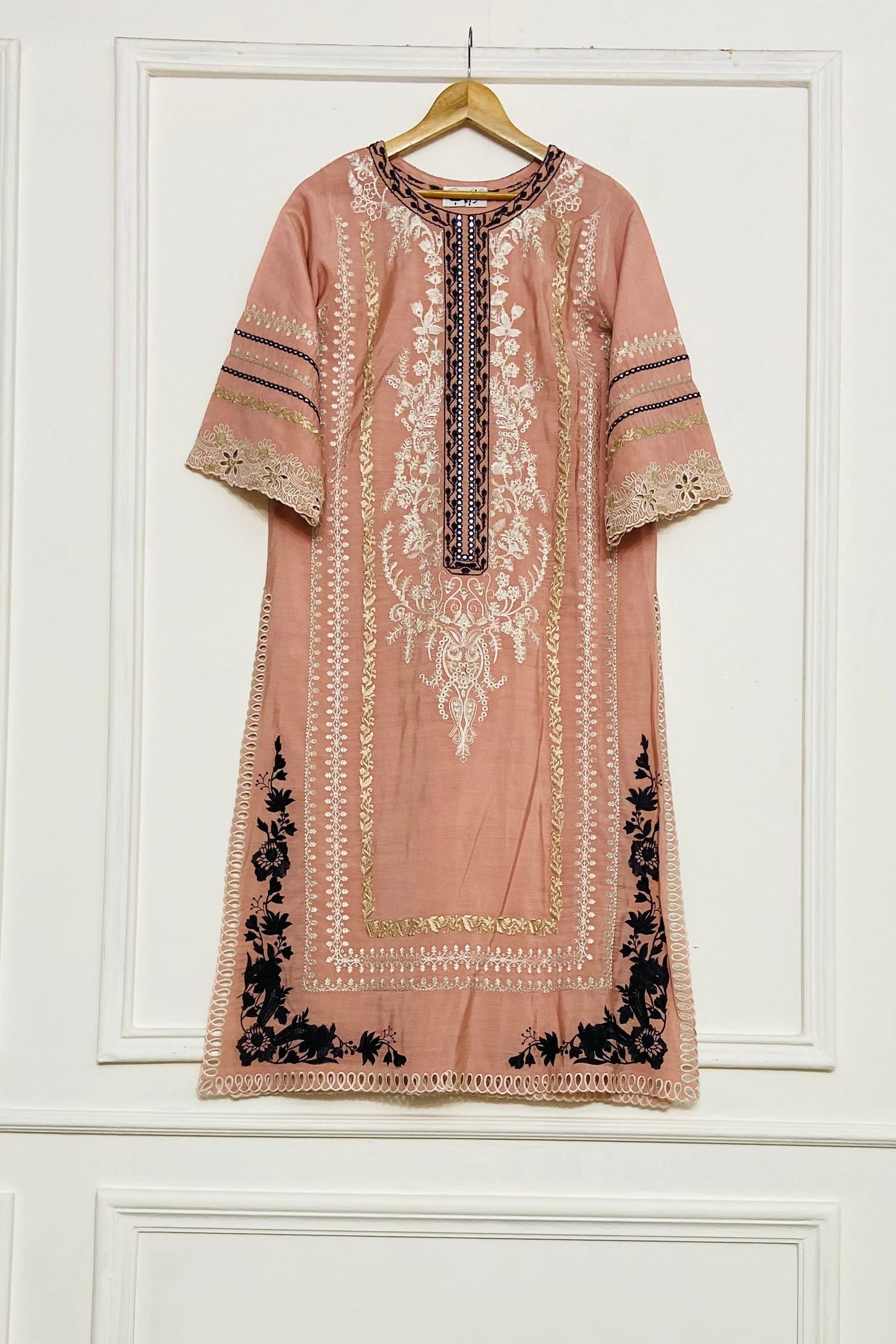 tea pink  long kurta