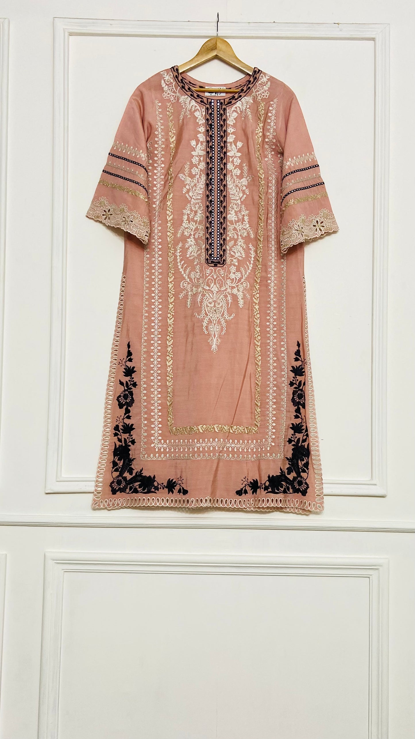 tea pink  long kurta