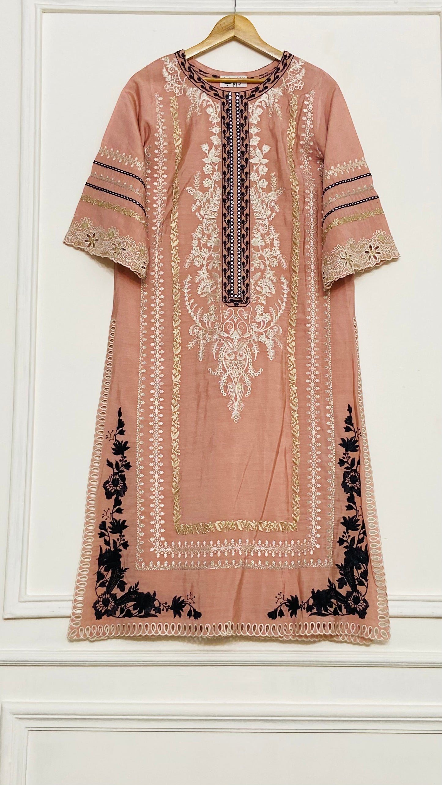 tea pink  long kurta