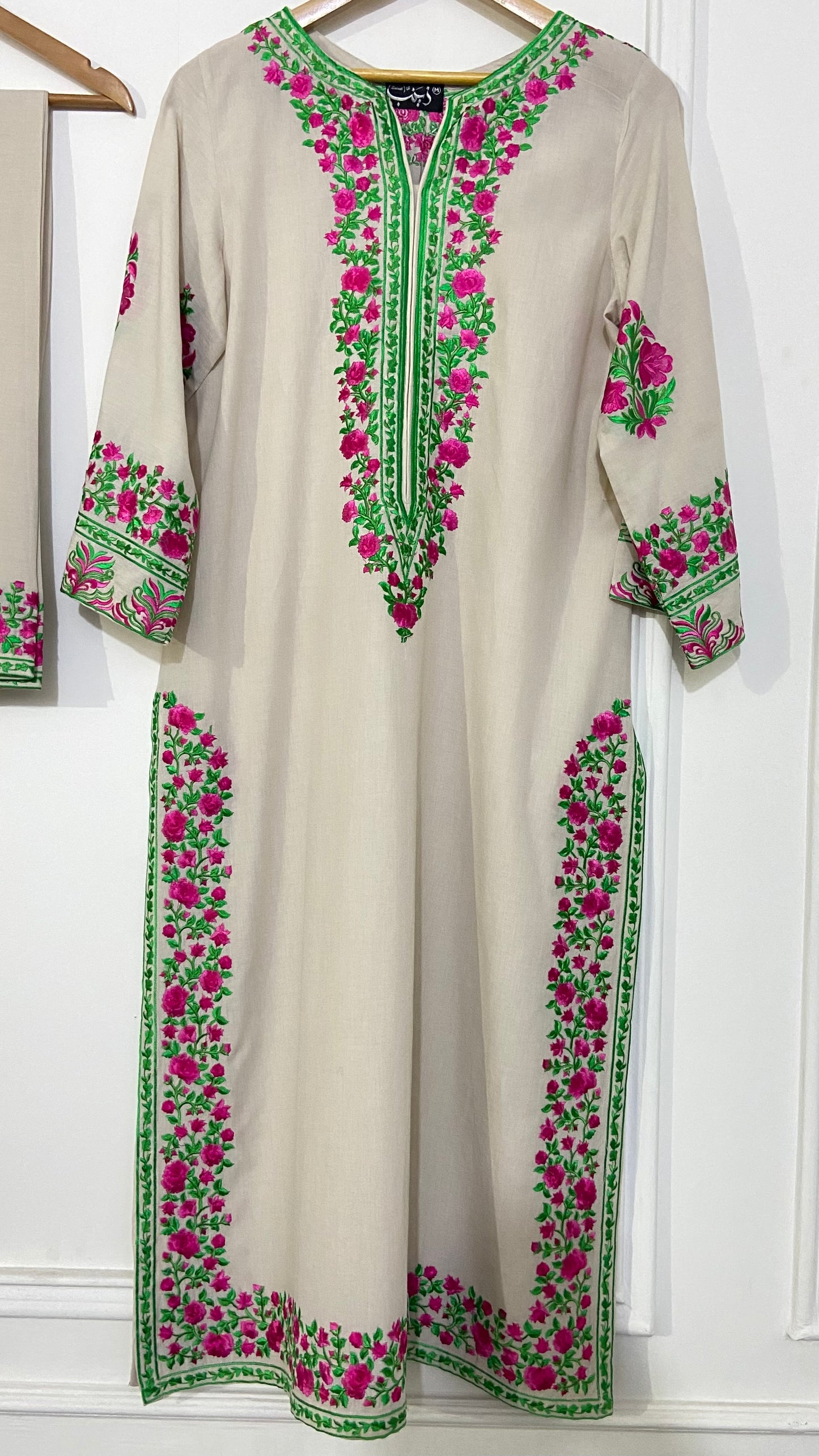 light champagne pant kurta