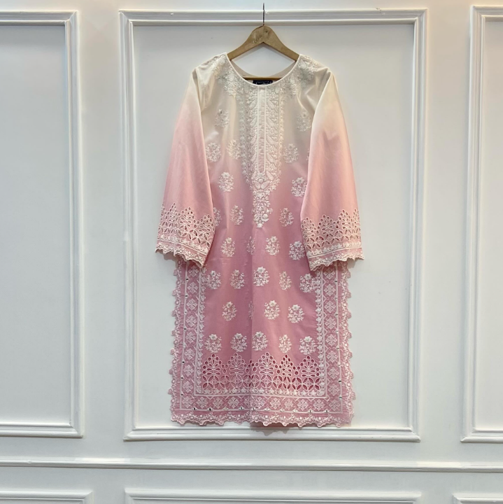 New Arrival! Four Beautiful Embroidered Shaded Kurta