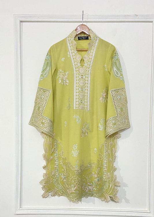 Lemon applique Kurta.